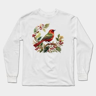 Grandma's embroidered Christmas spirit Long Sleeve T-Shirt